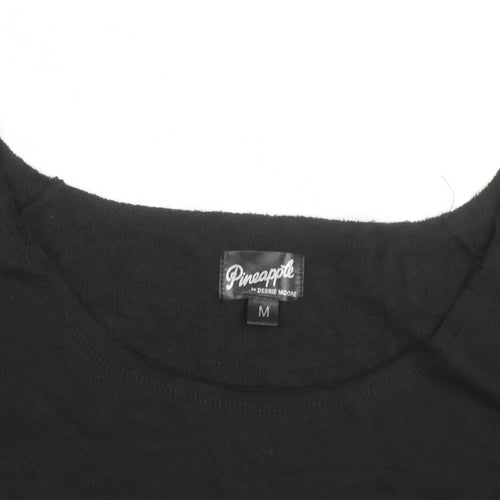 Pineapple Unisex Black Crew Neck Pullover Sweatshirt Size M