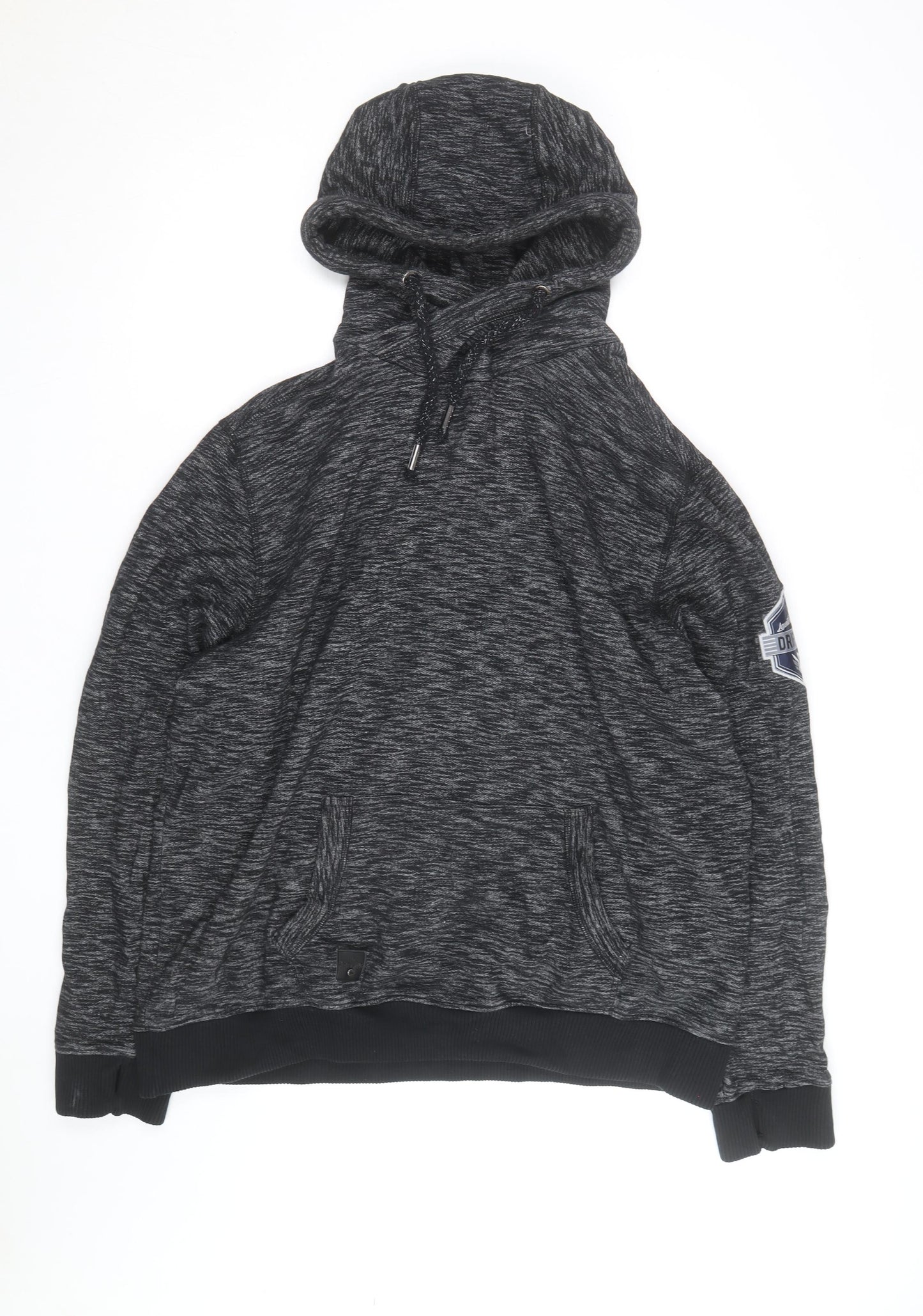 Drift King Men's Grey 2XL Pullover Hoodie with Logo
