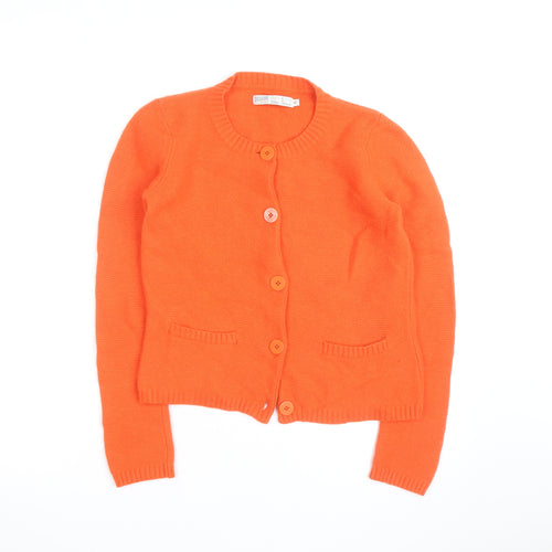 Seasalt Cornwall Women's Orange Merino Wool Cardigan Size 8