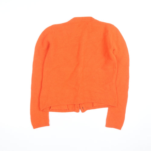 Seasalt Cornwall Women's Orange Merino Wool Cardigan Size 8