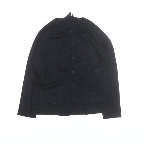 James Lakeland Jeans Women’s Black Cotton Knit Cardigan S