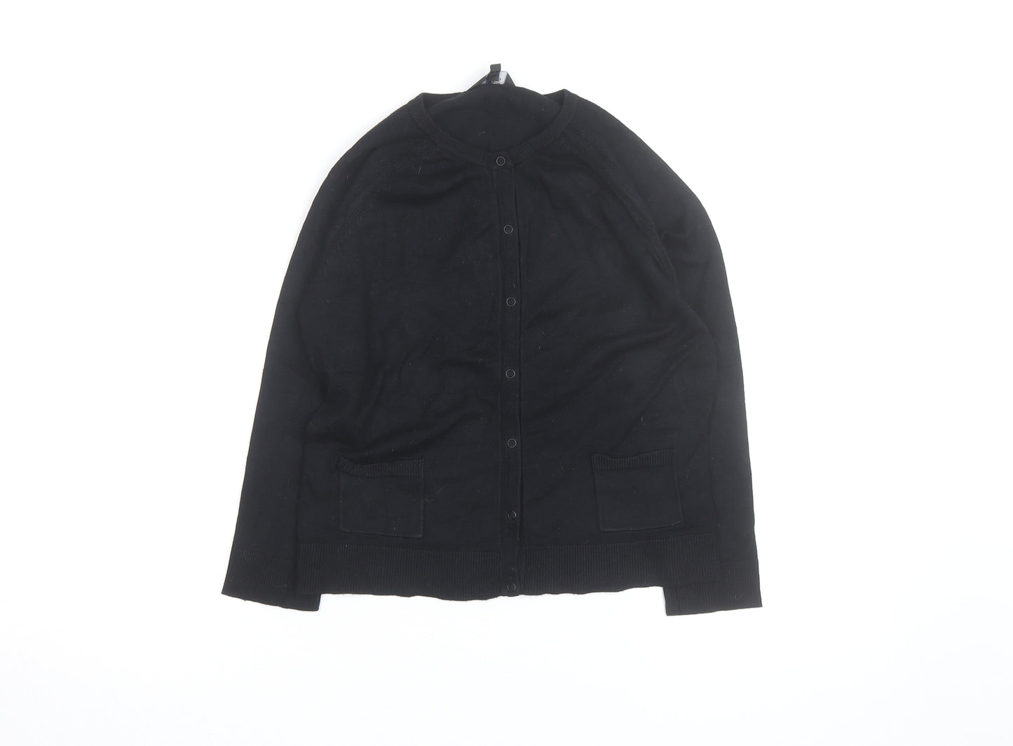 James Lakeland Jeans Women’s Black Cotton Knit Cardigan S
