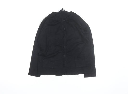 James Lakeland Jeans Women’s Black Cotton Knit Cardigan S