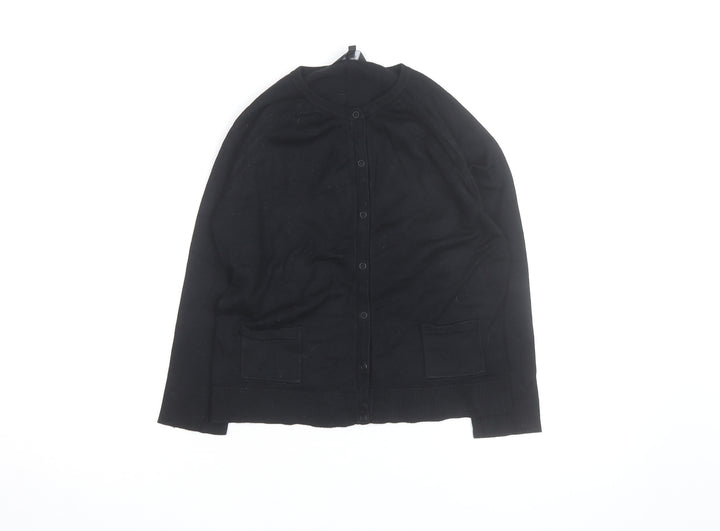 James Lakeland Jeans Women’s Black Cotton Knit Cardigan S