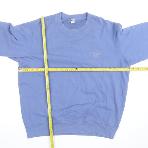 Uniqlo Men Blue Donald Duck Graphic Pullover Sweatshirt L