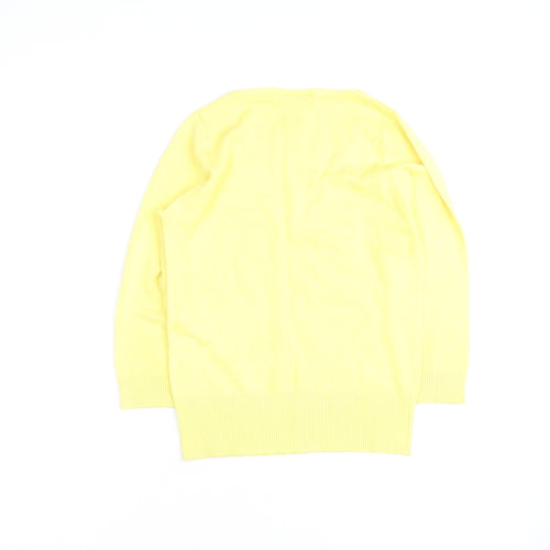 Warehouse Women’s Yellow V-Neck Knit Jumper Size 12