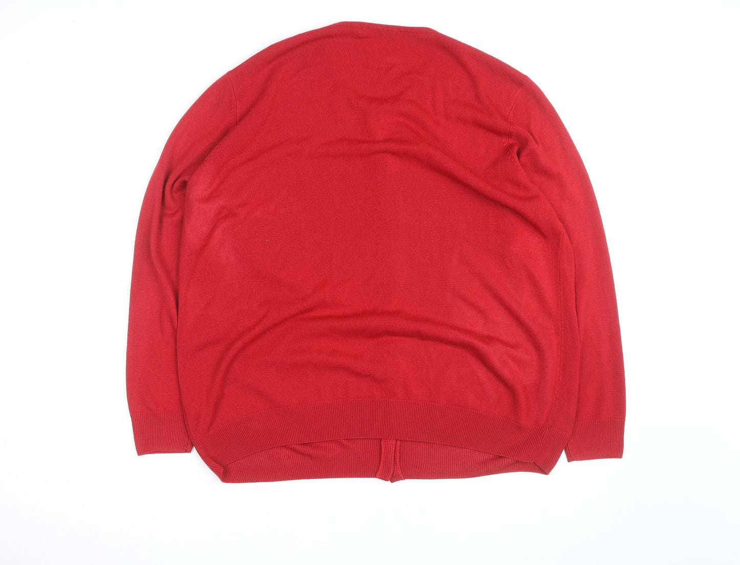 Marks and Spencer Women’s Red Beaded Cardigan Size 18