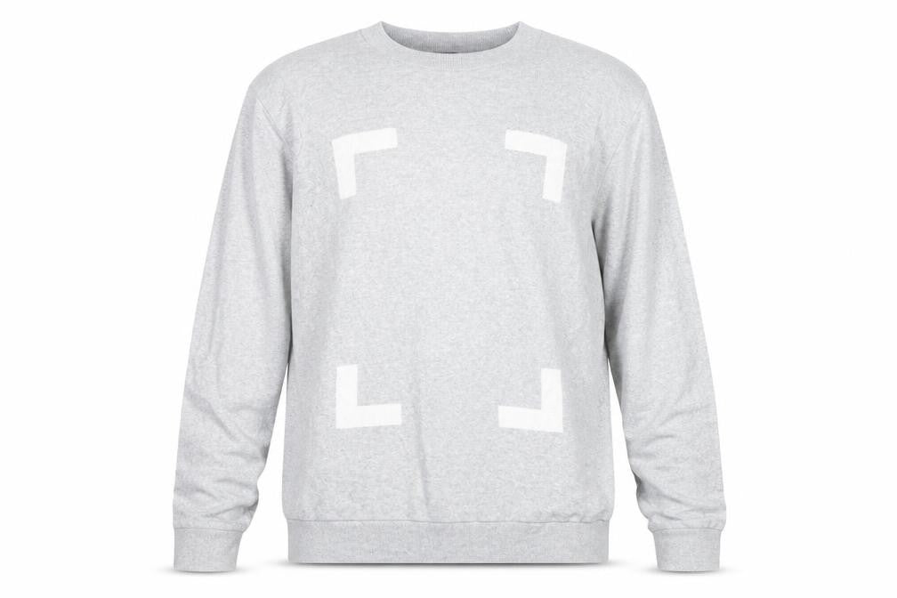 Front view of H&M Men's Grey Cotton Blend Long Sleeve jumper L