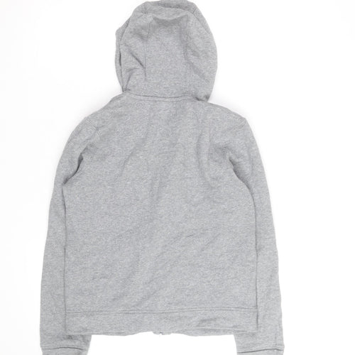 Nike Boys Grey Full Zip Hoodie - Size M, Cotton Blend, Sportswear