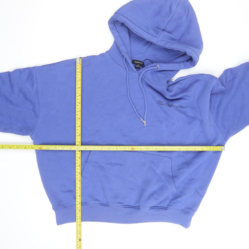 Boohoo Men’s Blue Pullover Hoodie XS Regular Fit Fleece