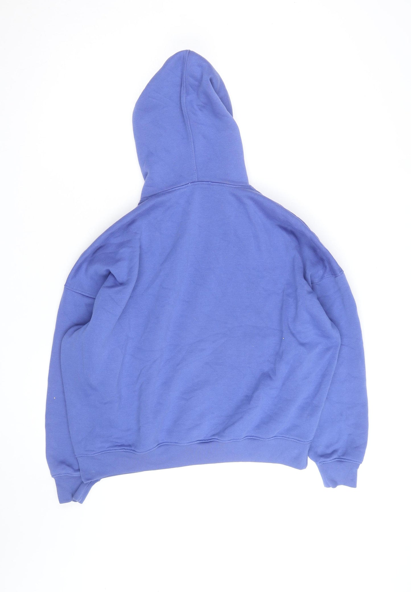 Boohoo Men’s Blue Pullover Hoodie XS Regular Fit Fleece