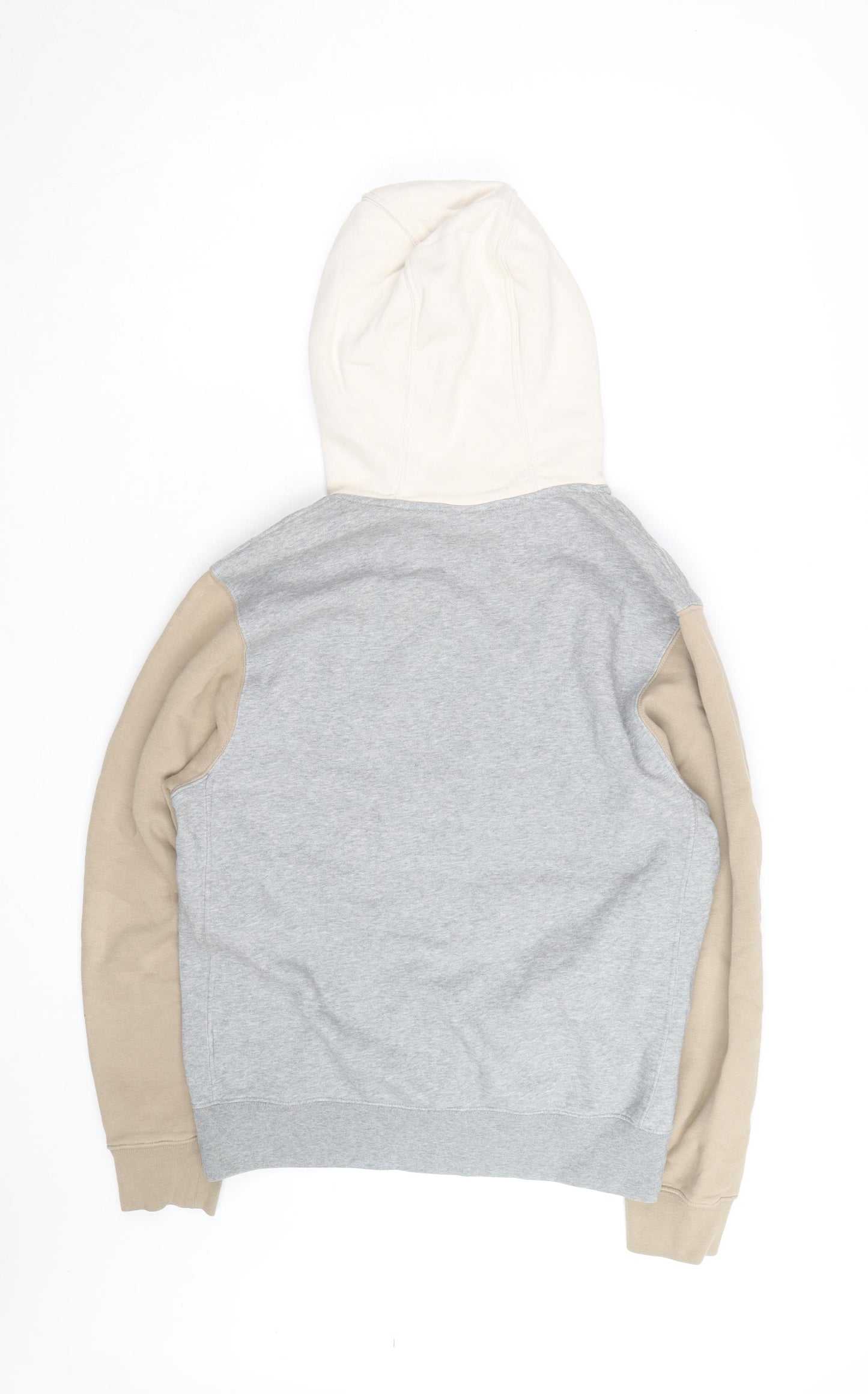 Nike Men's Beige Grey Ivory Pullover Hoodie Small