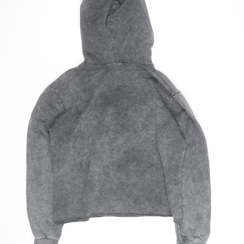 So Fabulous Women's Grey Pullover Hoodie with Dog Graphic Size L