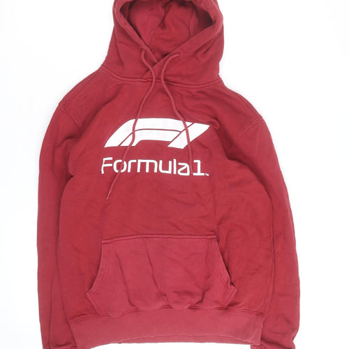 Formula 1 Men’s Red Pullover Hoodie L Regular Fit Sportswear