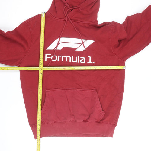 Formula 1 Men’s Red Pullover Hoodie L Regular Fit Sportswear