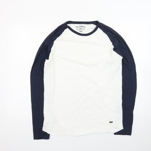 Jack & Jones Men's Multicoloured Long Sleeve Raglan T-Shirt M