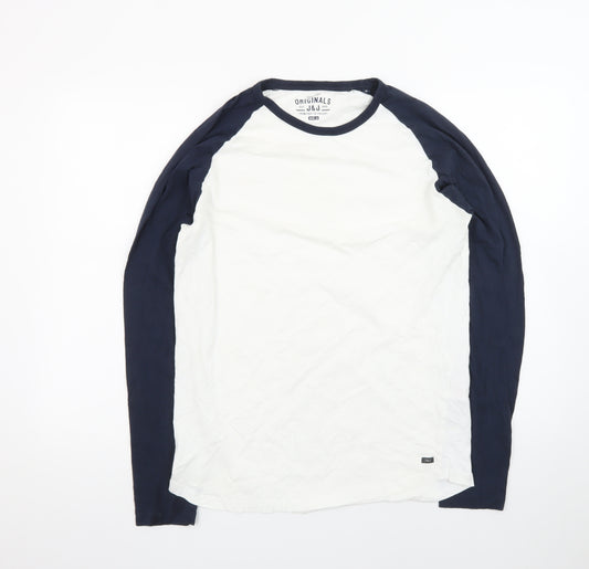 Jack & Jones Men's Multicoloured Long Sleeve Raglan T-Shirt M