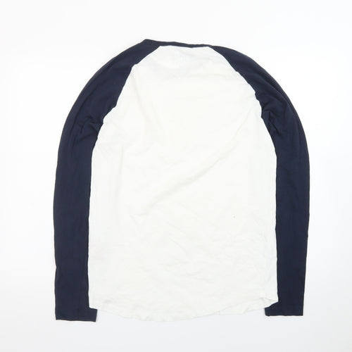 Jack & Jones Men's Multicoloured Long Sleeve Raglan T-Shirt M