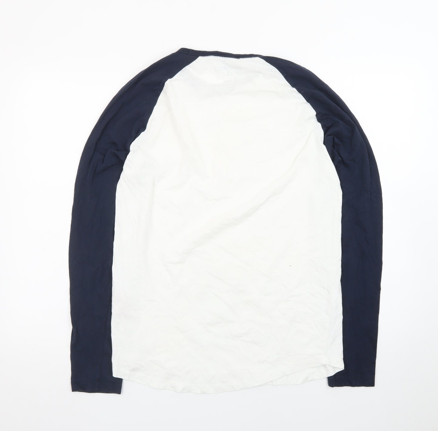 Jack & Jones Men's Multicoloured Long Sleeve Raglan T-Shirt M
