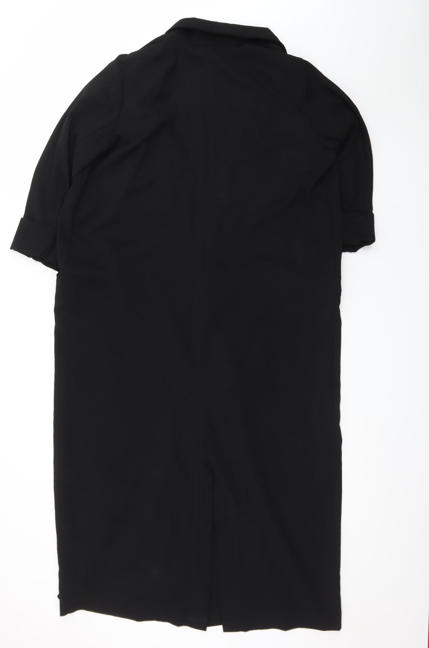 ASOS Design Women Black Longline Blazer Jacket UK 10 Polyester