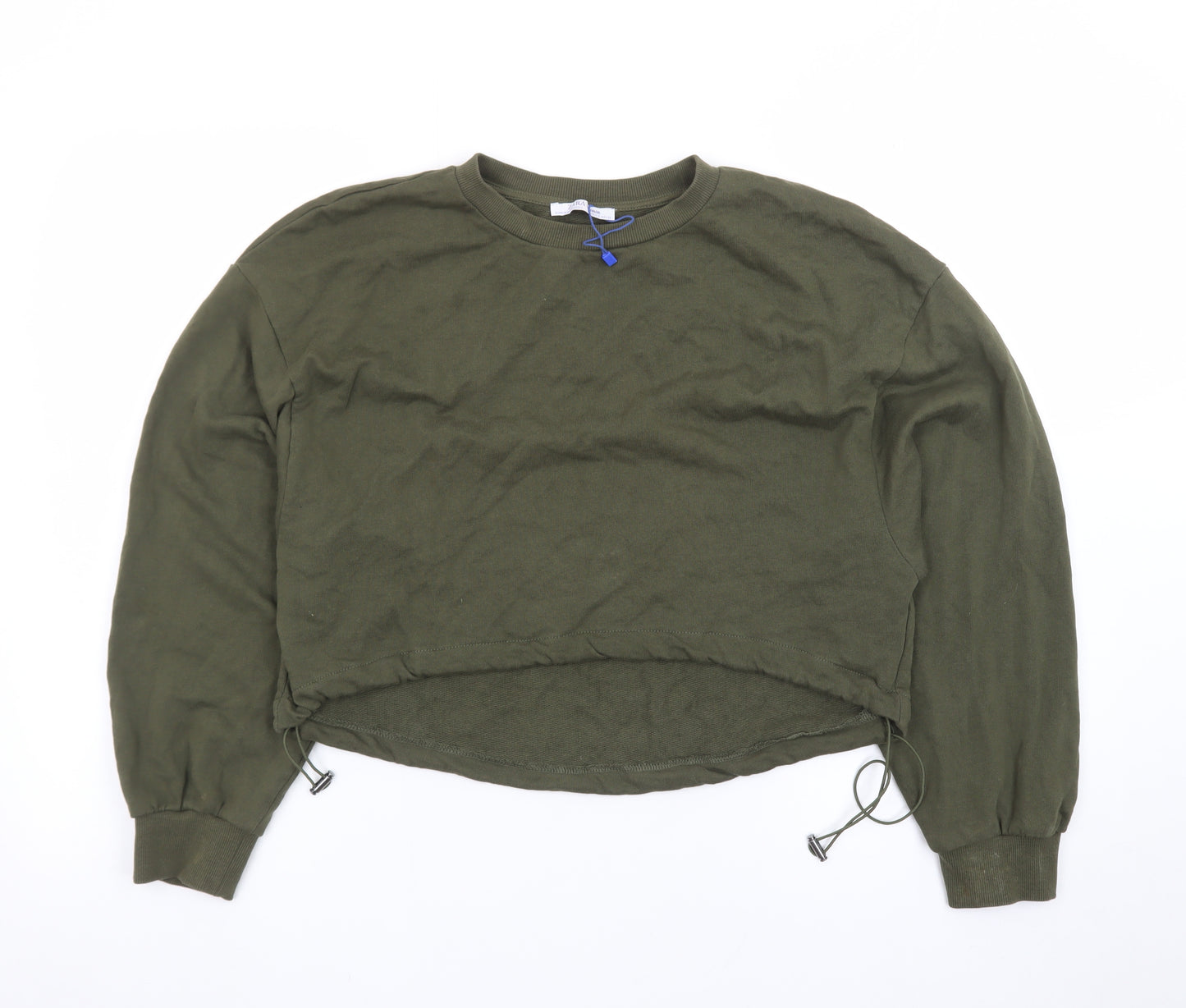 Zara Trafaluc Women’s Khaki Green Pullover Sweatshirt Small
