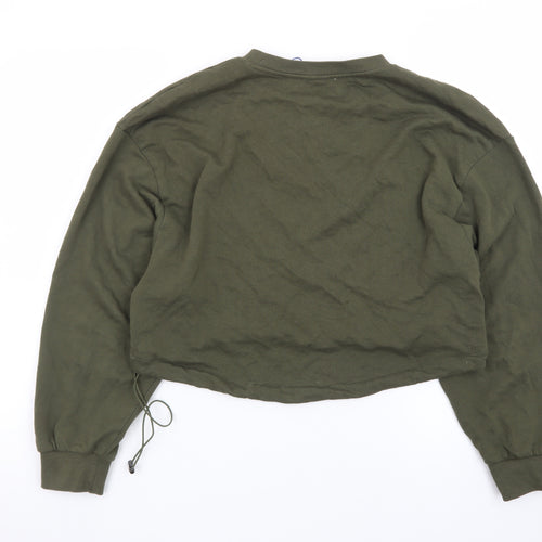 Zara Trafaluc Women’s Khaki Green Pullover Sweatshirt Small
