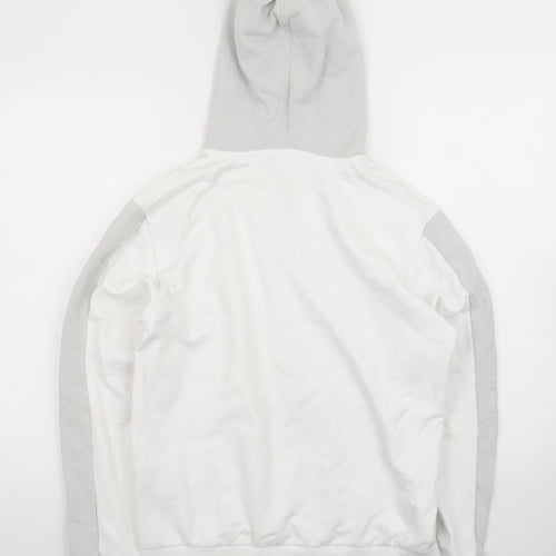 Celio Men's White Pullover Hoodie Size S Regular Fit Cotton Blend