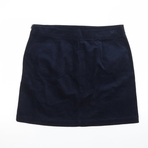Crew Clothing Women’s Navy Blue Corduroy Short Skirt Size 16