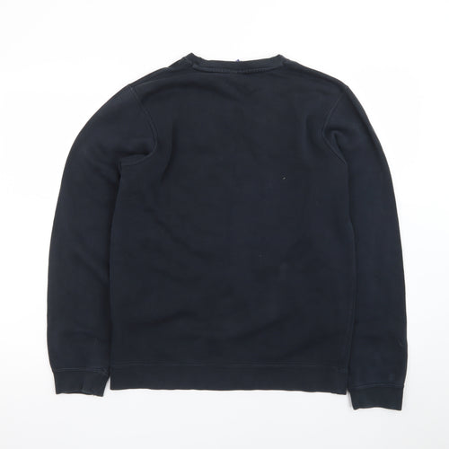 Nike Men's Black Small Pullover Sweatshirt Logo Crew Neck