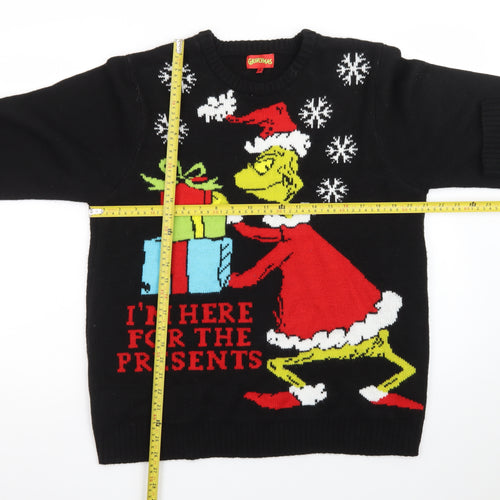 Grinchmas Men's Black XL Christmas Grinch Pullover Jumper