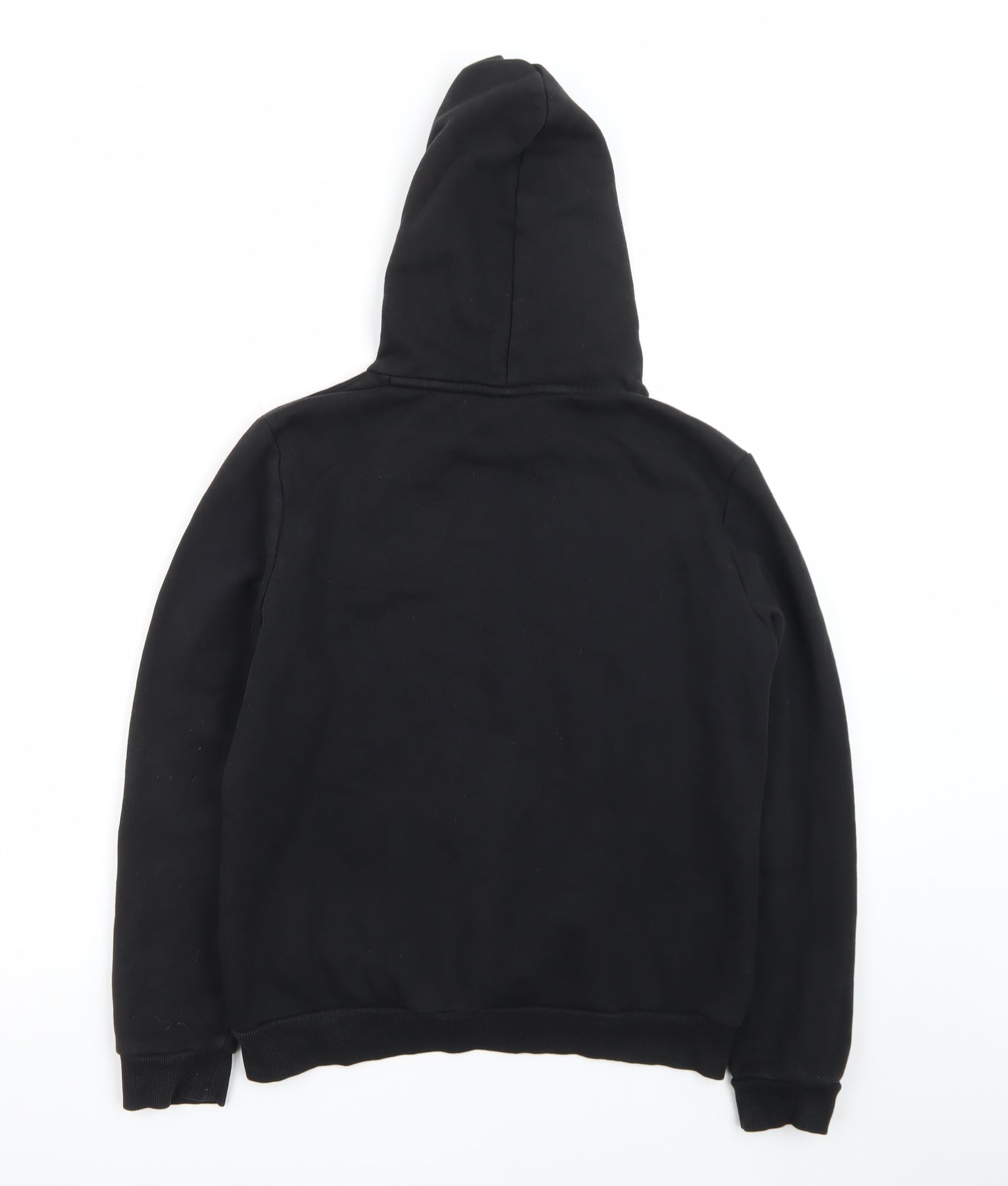Puma Womens Black Size 12 Pullover Hoodie with Logo Print