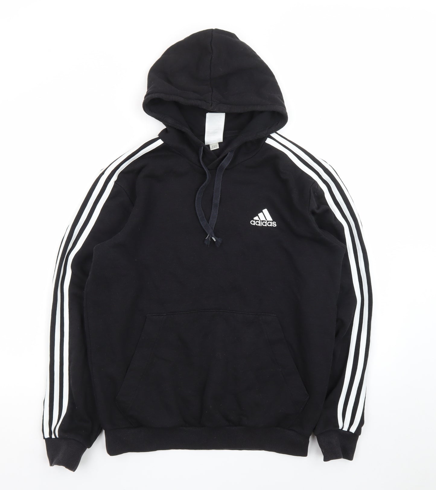 Adidas Men's Black Pullover Hoodie Small Regular Fit Sports Style