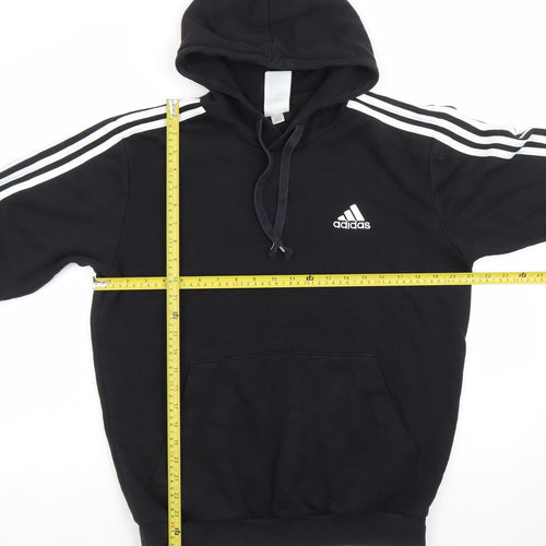 Adidas Men's Black Pullover Hoodie Small Regular Fit Sports Style
