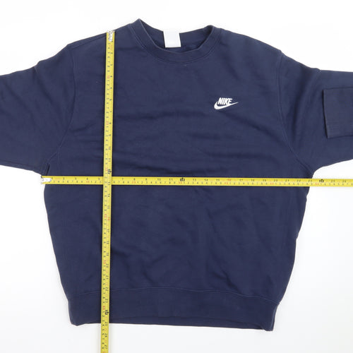 Nike Men's Blue Crew Neck Pullover Sweatshirt Size M