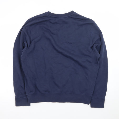 Nike Men's Blue Crew Neck Pullover Sweatshirt Size M