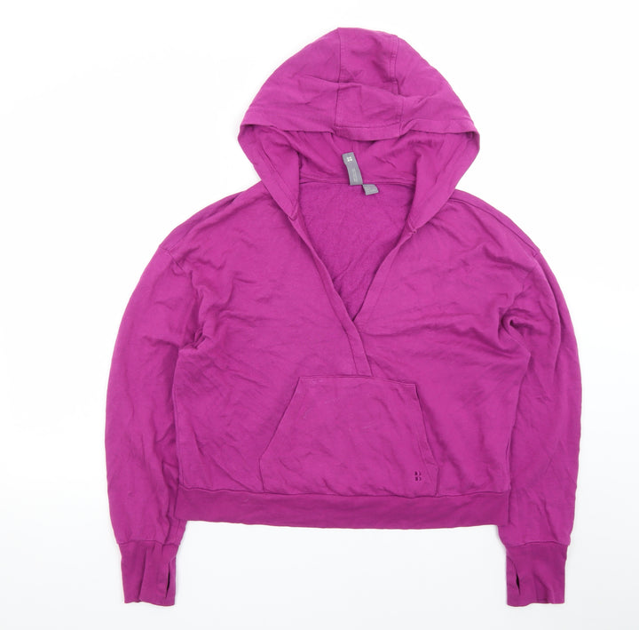 Sweaty Betty Women's Purple Pullover Hoodie Size S Relaxed Fit