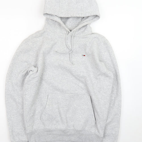 Tommy Jeans Men's Grey Pullover Hoodie Small Regular Fit