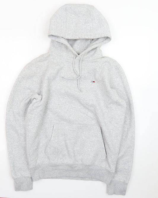 Tommy Jeans Men's Grey Pullover Hoodie Small Regular Fit