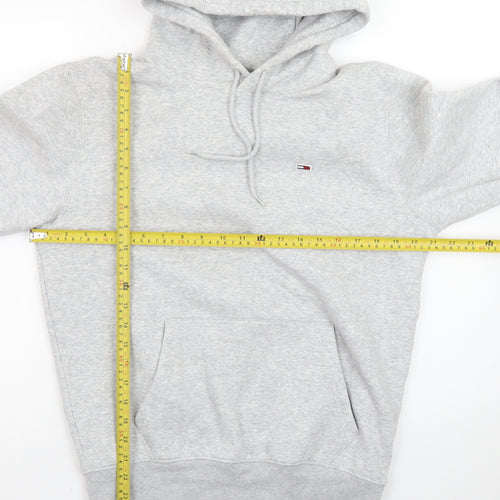 Tommy Jeans Men's Grey Pullover Hoodie Small Regular Fit