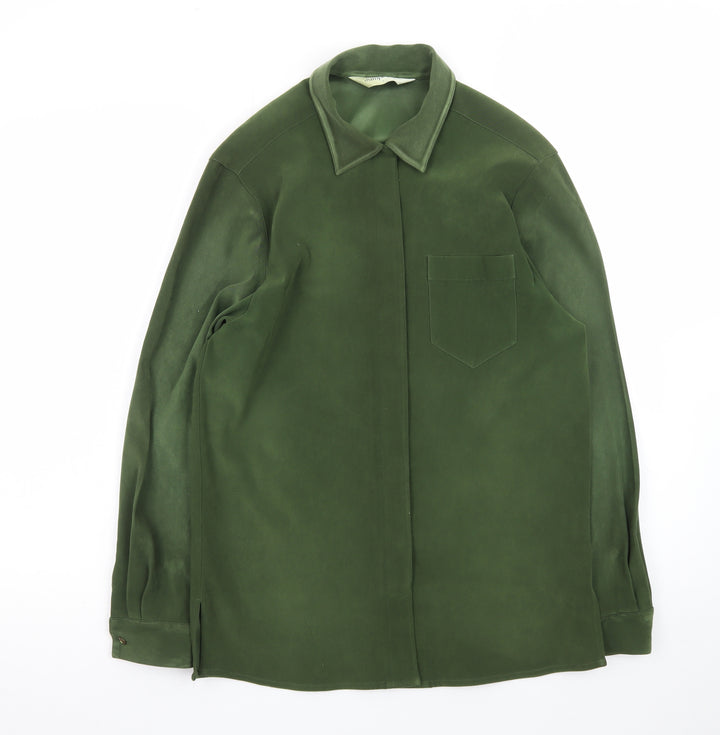 Jumper Womens Green Basic Jacket Size S Regular Fit Classic Style