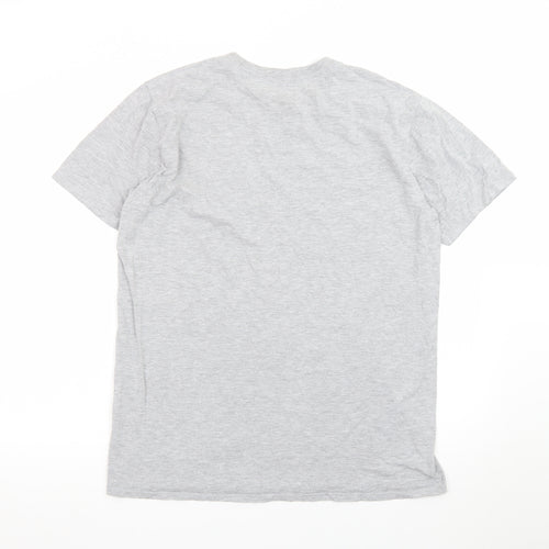 Guinness Men's Grey Short Sleeve Graphic T-Shirt Large