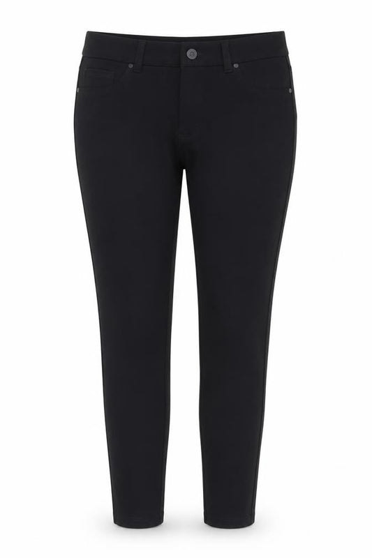 Front view of d.jeans Women's Black, size 10 Slim, Stretch Jegging Trousers