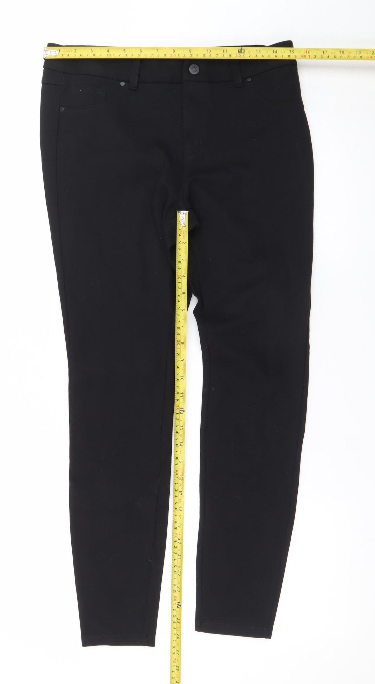 d.jeans Women's Black Size 10 Slim Stretch Jegging Trousers