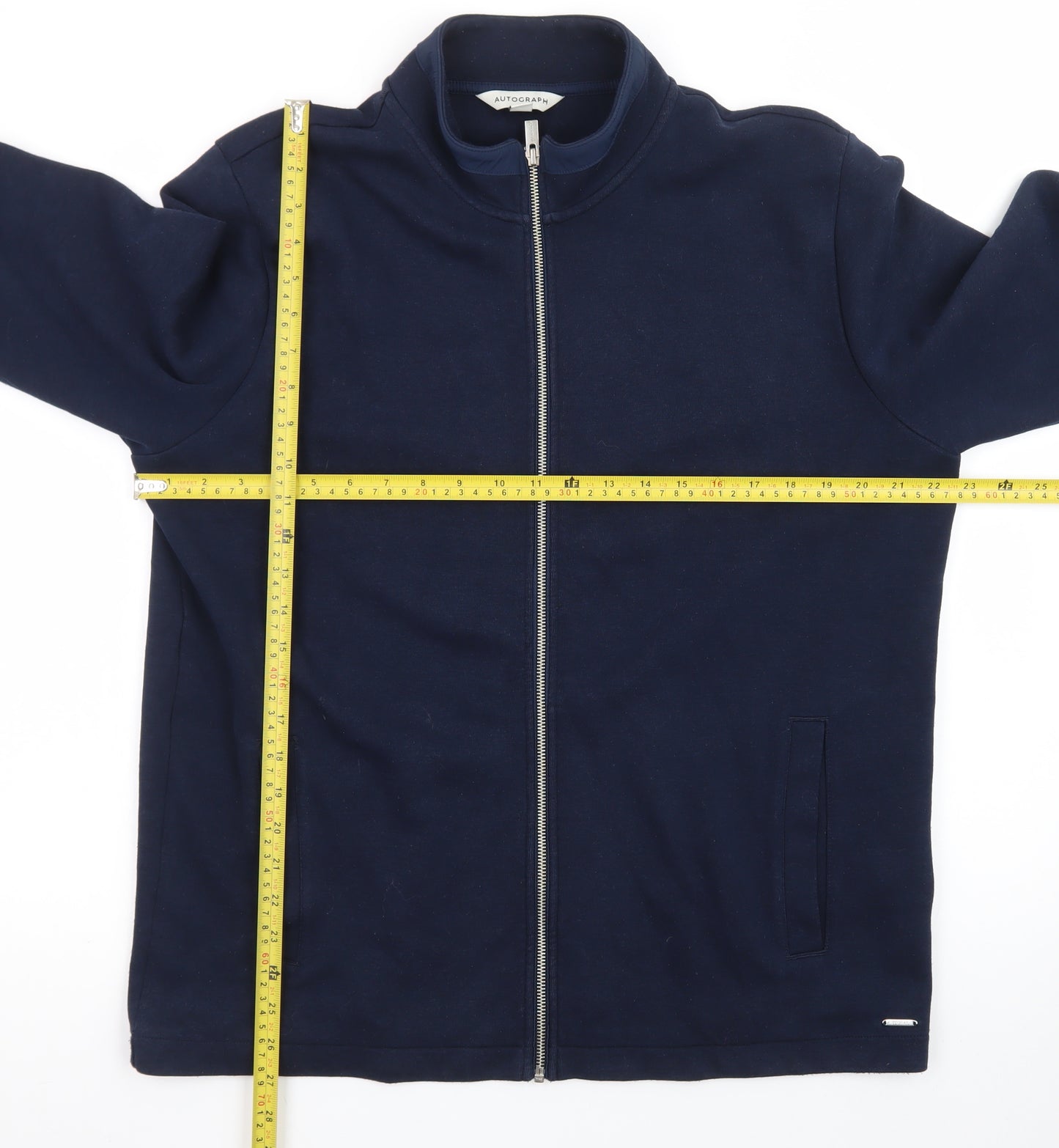 Marks and Spencer Autograph Men's Blue Full Zip Jacket Size L