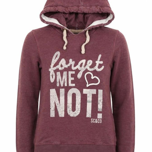SoulCal & Co Women's Burgundy Hoodie Size 8 Forget Me Not Print