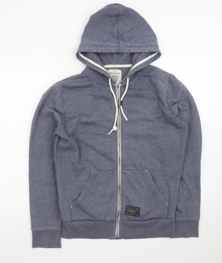 Brookhaven Men's Blue Full Zip Hoodie Medium