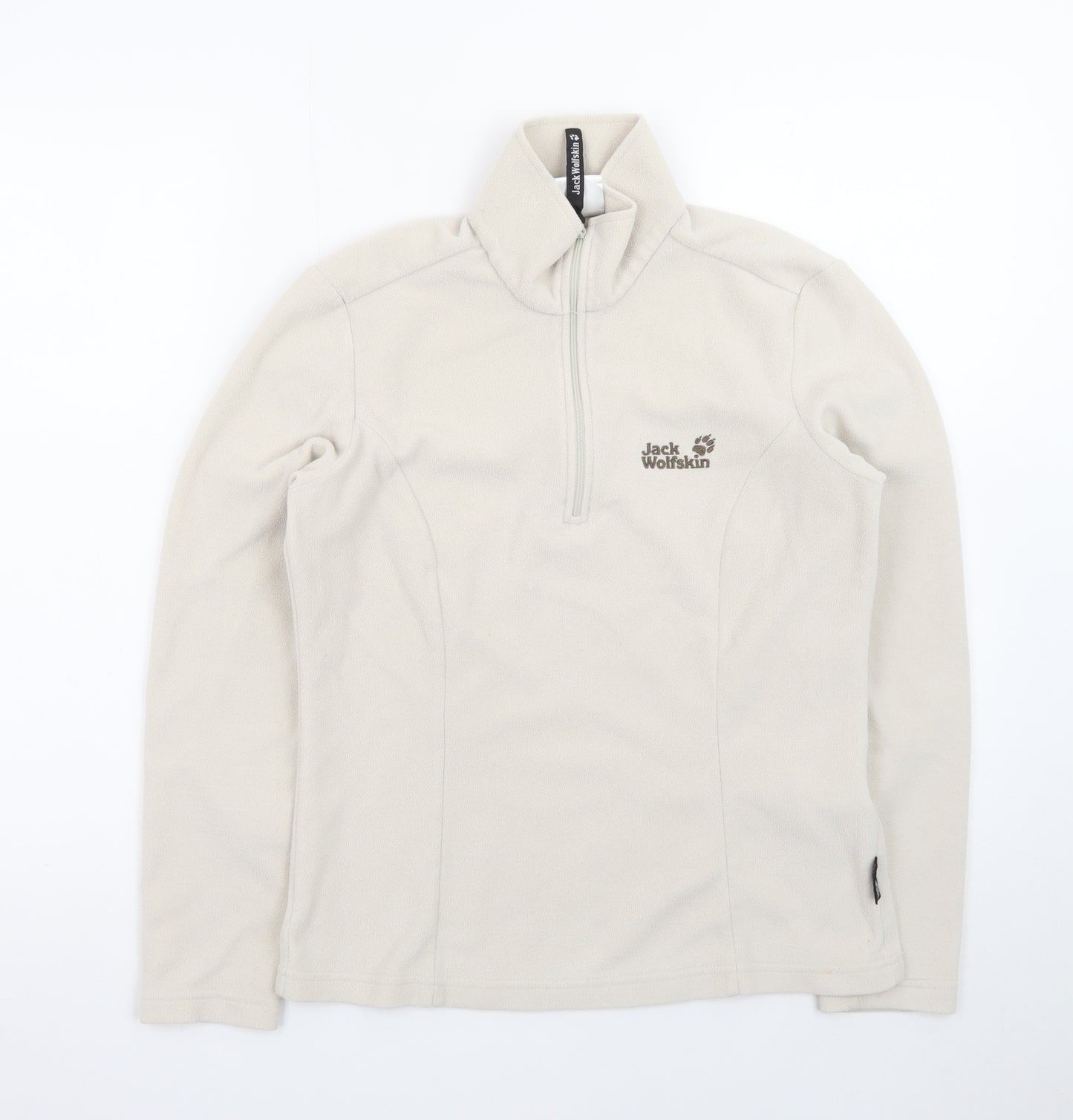 Jack Wolfskin Women's Beige Fleece Pullover Sweatshirt UK 12/14