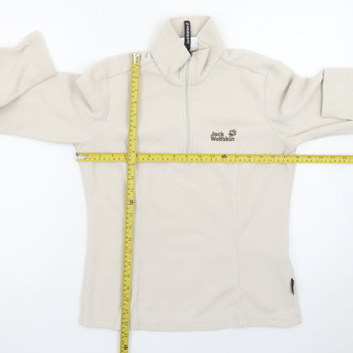 Jack Wolfskin Women's Beige Fleece Pullover Sweatshirt UK 12/14