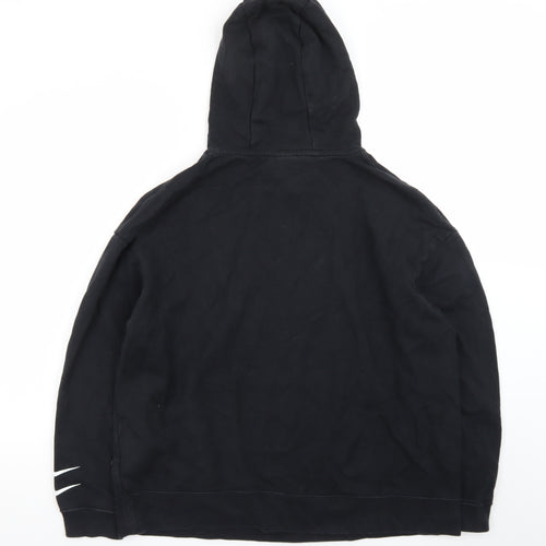 Nike Men's Black XL Pullover Hoodie with Logo Front Fleece