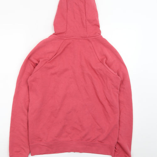Nike Men's Pink Full Zip Hoodie Size S Cotton Sweatshirt